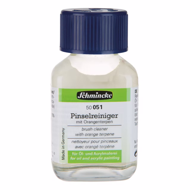 Pinselreiniger mit Orangenterpen - 60ml Öl Hilfsmittel Schmincke 50 051 025