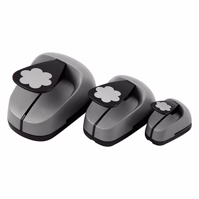 Motivstanzer-Set Blume in drei Größen