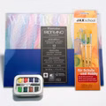 Aquarell Malset Fabriano Block + Pinselset + Aquarellkasten Bild 1