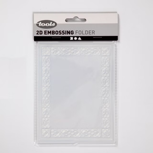 Prägeschablone 11x14x0,2 cm, mit dem Motiv eines Rahmens 11766