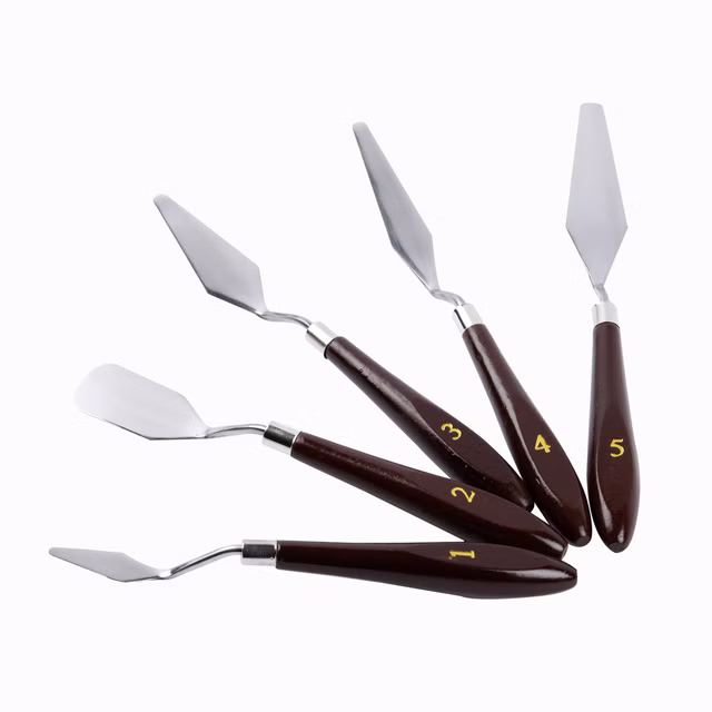 Palettmesser Set, Malmesser für Oel und Acryl 17 bis 23 cm B1