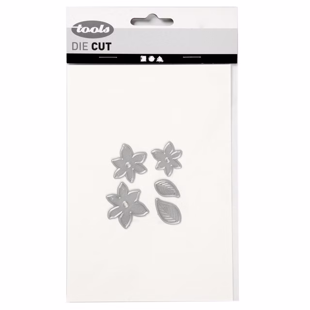 Stanzschablone / Prägeschablone mit dem Motiv Blüten & Blätter 11791