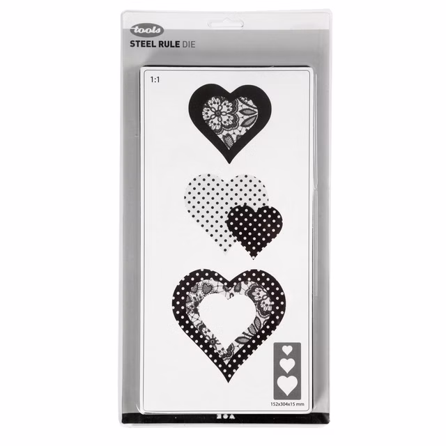 Stanzform mit dem Motiv einer Geschenkbox, 15,2x30,37x1,5 cm 117500