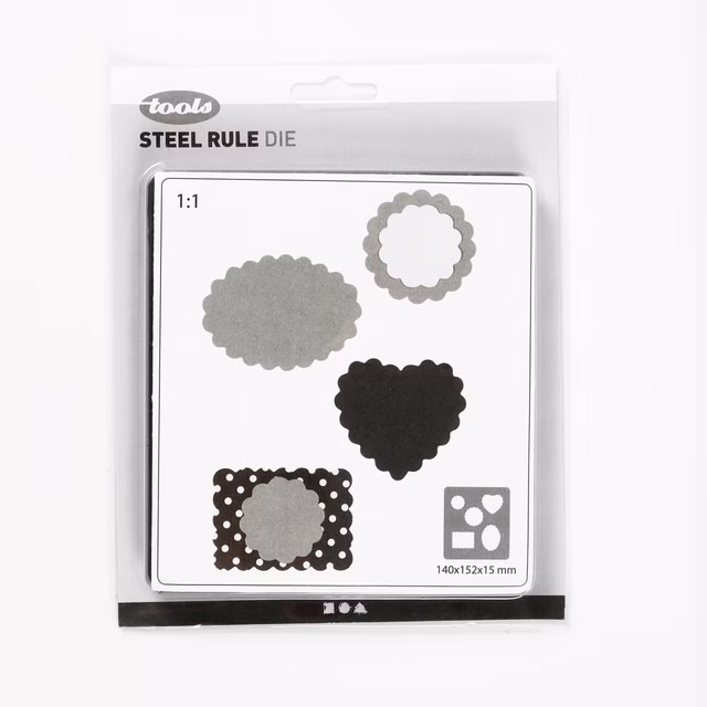 Stanzform 1x von mehreren Formen Mit Rändelrand 117495