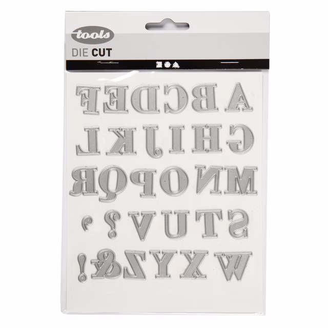 Stanzform, mit dem Motiv Alphabet 11784 Stanzschablone