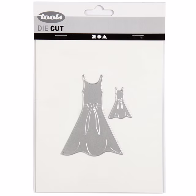 Stanzschablone, mit dem Motiv Kleider 118010