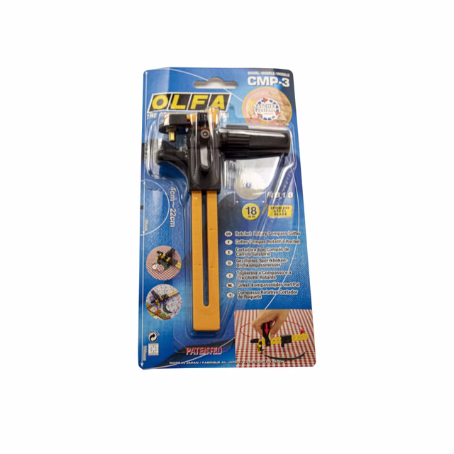 Olfa CMP-3 Drehkompassmesser - 18mm - Kreisschneider - für 4 - 22 cm Kreise OLFA - Sonderaktionen