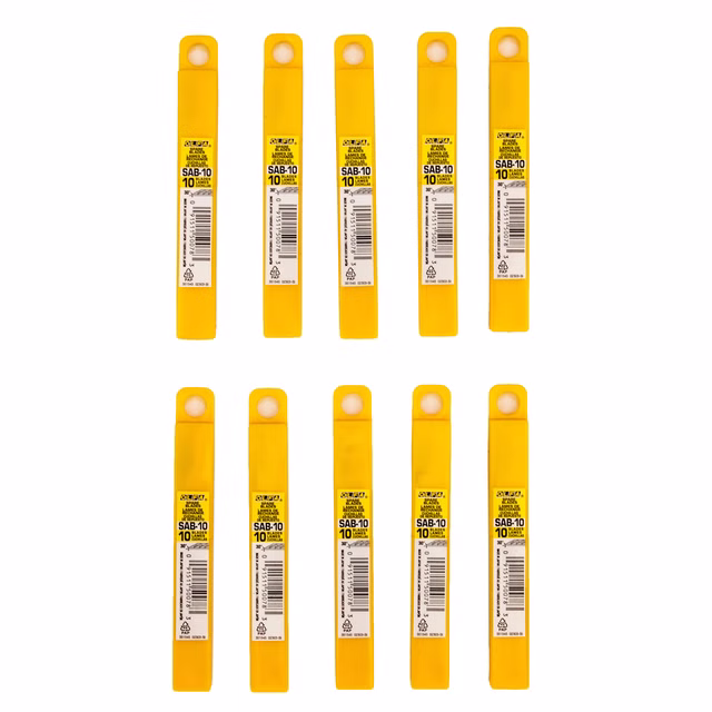 Olfa 10 Stück Etui mit 10 Klingen SAB-10 Höhe 9 mm für Standardmodelle