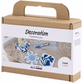 Mini Kreativ Set Dekoration, Porzellanuntersetzer, Blau, 1 Pck Mini Kreativ Set Dekoration, Porzellanuntersetzer, Blau, 1 Pck