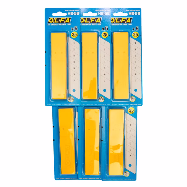Olfa HB-5B Höhe 25mm, 30 Klingen, in Kunststoffbox