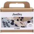 Mini Kreativ Set Schmuck, Rosen, Schwarz, Schwarz-Weiß, Weiß