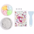Mini Kreativ Set Modellieren, Stein mit Insekt, Grau, Hellpink, Helltürkis Mini Kreativ Set Modellieren, Stein mit Insekt, Grau, Hellpink, Helltürkis