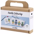 Mini Kreativ Set Stoffbemalen, Roboter, Primärfarben Mini Kreativ Set Stoffbemalen, Roboter, Primärfarben