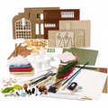 DIY-Miniatur-Zimmer, Gartenzimmer, H 21 cm, B 19,5 cm