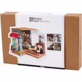 DIY-Miniatur-Zimmer, Kaffeestube, H 19 cm, L 22,6 cm, B 19,4 cm