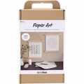 Kreativ Set Papierkunst, Papier zum Aufhängen, Creme