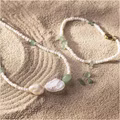 Mini Kreativ Set Schmuck, Halskette und Armband aus Aventurin-Quarz Mini Kreativ Set Schmuck, Halskette und Armband aus Aventurin-Quarz