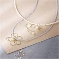 Mini Kreativ Set Schmuck, Halskette mit Drahtanhänger, Vergoldet
