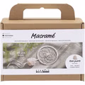 Mini Kreativ Set Macramé, Traumfänger mit Kristall aus Rosenquarz, Hellrosa, Weiß Mini Kreativ Set Macramé, Traumfänger mit Kristall aus Rosenquarz, Hellrosa, Weiß