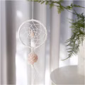 Mini Kreativ Set Macramé, Traumfänger mit Kristall aus Rosenquarz, Hellrosa, Weiß Mini Kreativ Set Macramé, Traumfänger mit Kristall aus Rosenquarz, Hellrosa, Weiß