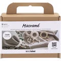 Mini Kreativ Set Macramé, Serviettenring, Creme