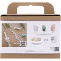 Mini Kreativ Set Macramé, Schlüsselringe, Matt transparent, Staubgrün, Staubrosa, Hellnatur Mini Kreativ Set Macramé, Schlüsselringe, Matt transparent, Staubgrün, Staubrosa, Hellnatur
