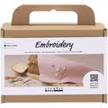 Mini Kreativ Set Sticken, Stoffserviette, Staubrosé