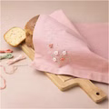 Mini Kreativ Set Sticken, Stoffserviette, Staubrosé