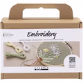 Mini Kreativ Set Sticken, Stickrahmen, Staubgrün Mini Kreativ Set Sticken, Stickrahmen, Staubgrün