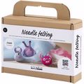 Mini Kreativ Set Nadelfilzen, Monster, Sortierte Farben