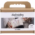 Mini Kreativ Set Sticken, Kosmetiktasche, Creme Mini Kreativ Set Sticken, Kosmetiktasche, Creme