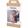 Kreativ Set Stickereien, Einkaufstasche, Rosa mattiert Kreativ Set Stickereien, Einkaufstasche, Rosa mattiert