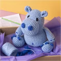 Kreativ Set Amigurumi, Nilpferd, Blau, Hellblau