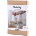 Kreativ Set Modellieren, Vasen und Kerzenhalter, Beige, Elfenbein, Naturweiß