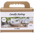 Mini Kreativ Set Kerzengießen, Muscheln, Grau, Creme