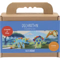 Mini Kreativ Set Dekoration, Dinosaurier, Rot, Blau, Grün, Orange Mini Kreativ Set Dekoration, Dinosaurier, Rot, Blau, Grün, Orange