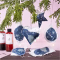 Kreativ Set Cyanotypie, Weihnachtsdekorationen, Blau, Silber Kreativ Set Cyanotypie, Weihnachtsdekorationen, Blau, Silber
