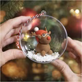 Mini Kreativ Set Modellieren - Rentier Weihnachtskugel Mini Kreativ Set Modellieren - Rentier Weihnachtskugel