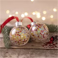Mini Kreativ Set Modellieren - Weihnachtskugeln Pailletten