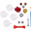 Mini Kreativ Set Modellieren - Weihnachtskugeln Pailletten