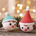 Mini Kreativ Set Modellieren - Weihnachtskugeln Rote und grüne Wichtel
