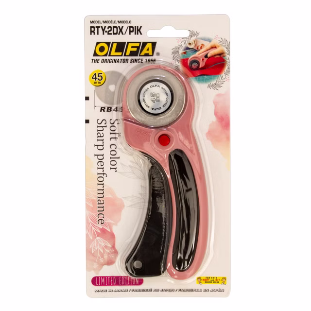 Olfa RTY-2DX Rollschneider 45 mm in Pink