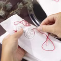 Kreativ Set Sticken - Weihnachtsservietten, Weihnachtsrot Kreativ Set Sticken - Weihnachtsservietten, Weihnachtsrot