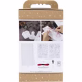 Kreativ Set Sticken - Weihnachtsservietten, Weihnachtsrot Kreativ Set Sticken - Weihnachtsservietten, Weihnachtsrot
