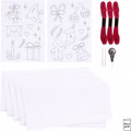 Kreativ Set Sticken - Weihnachtsservietten, Weihnachtsrot Kreativ Set Sticken - Weihnachtsservietten, Weihnachtsrot