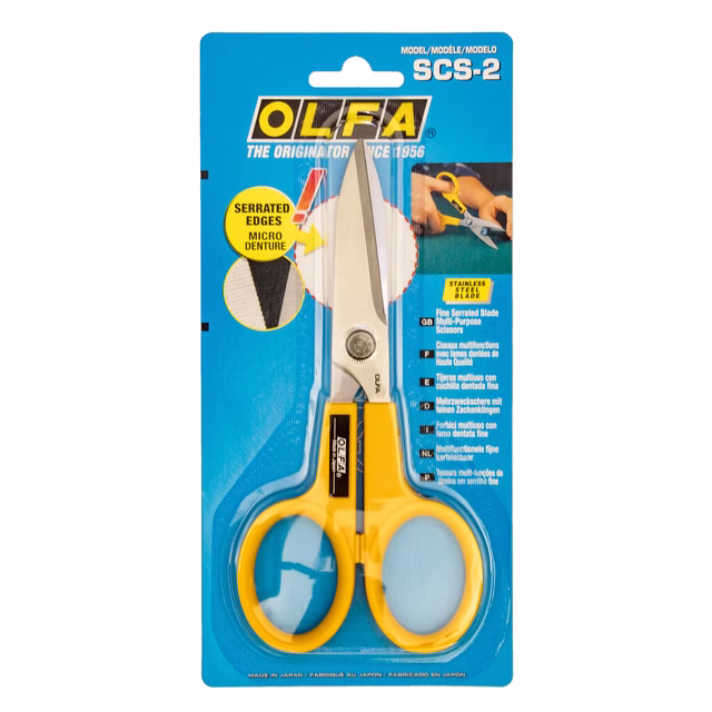 Olfa Schere SCS-2 mit rostfreier Stahlklinge für Links- und Rechtshänder